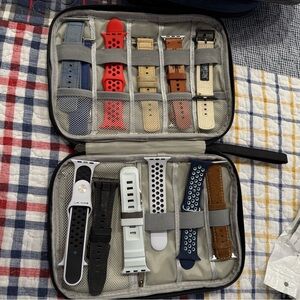 90 Assorted Apple Watchbands with cases